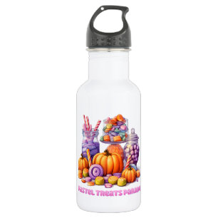 Botella De Agua Desfile de pasteles - Vela y calabaza