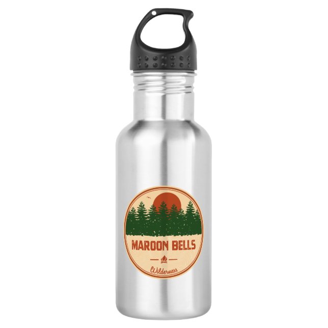 Botella De Agua Desierto de Maroon Bells (Anverso)