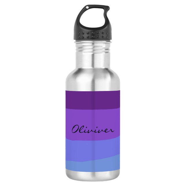 Botella De Agua Desierto de tono morado moderno (Anverso)