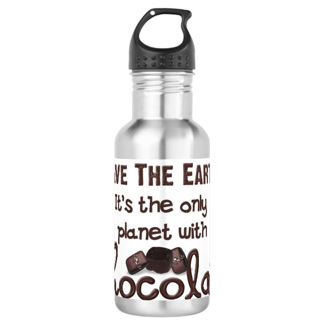 Botella De Agua Deslumbramiento de chocolate (Anverso)