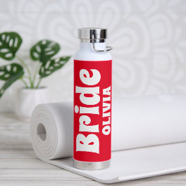 Botella De Agua Despedida de soltera personalizada para la novia