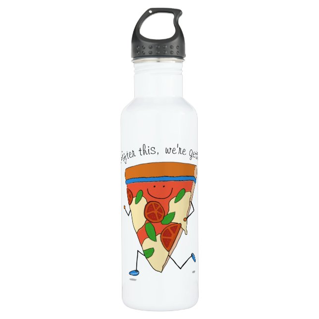 Botella De Agua ¡Después de esto, estamos consiguiendo la pizza! (Anverso)