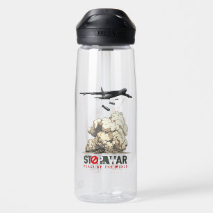 Botella De Agua Detener la Guerra 25oz