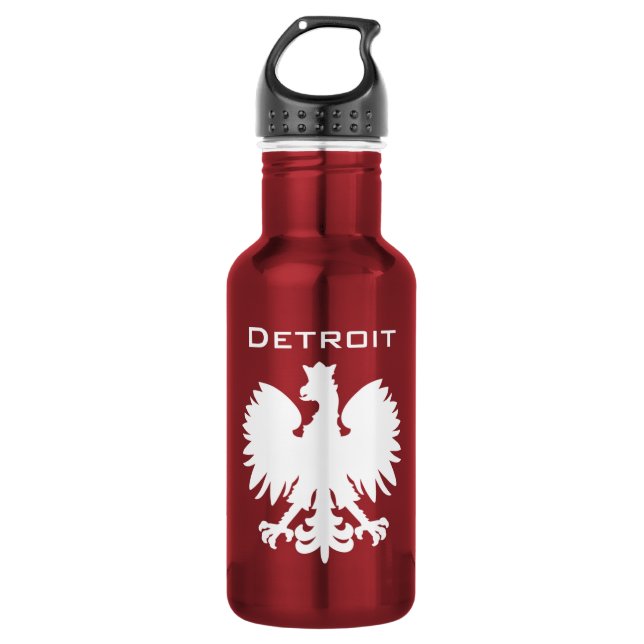 Botella de agua Detroit Polska (Anverso)