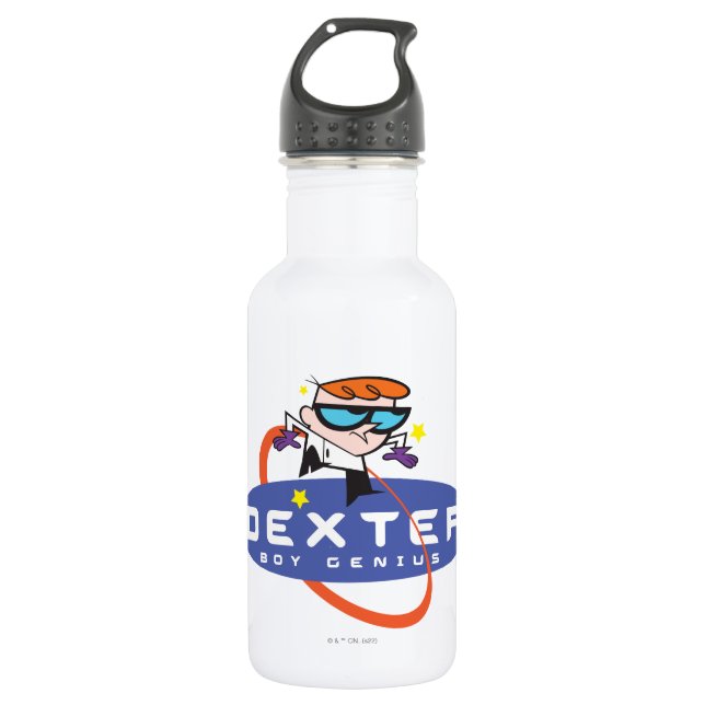 Botella De Agua Dexter "Boy Genius" (Anverso)