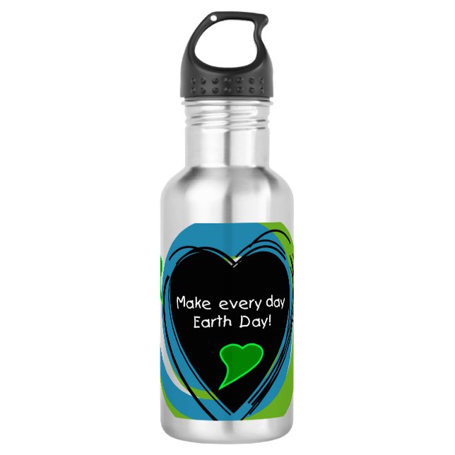 Botella De Agua Día a día de la Tierra (Anverso)