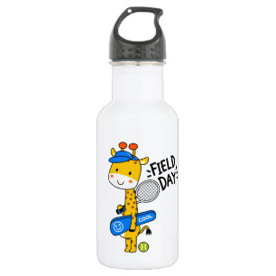 Botella De Agua Día de Campo de Tenis de Jirafa Adorable – Persona