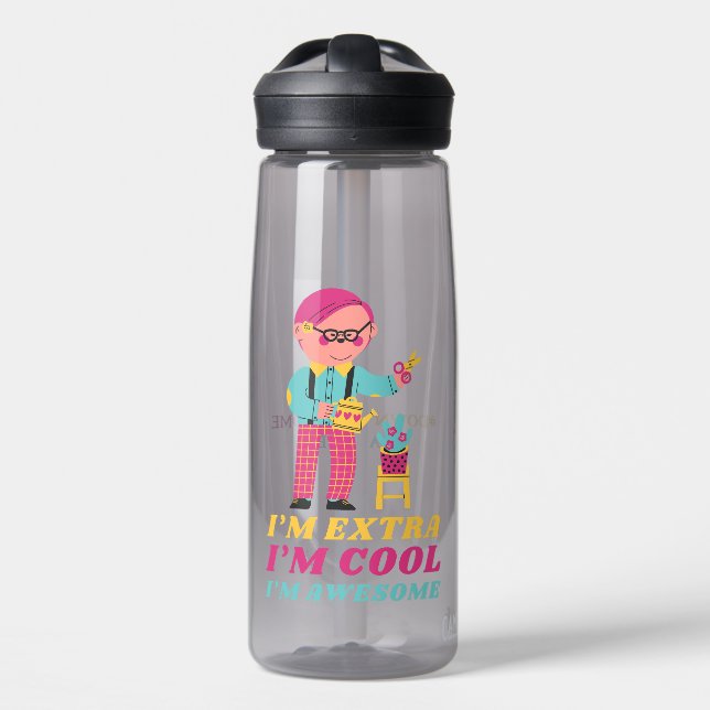 Botella De Agua Día de Concienciación sobre el Síndrome de Down pa (Delante)