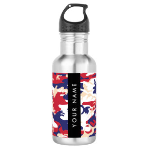 Botella De Agua Día de la Independencia Camuflaje Personaliza tu n