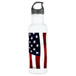 Botella De Agua Día de la Independencia Patriótica de la Bandera d
