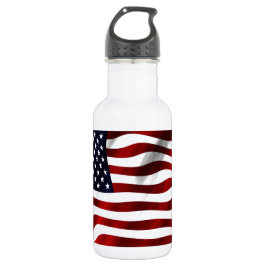 Botella De Agua Día de la Independencia Patriótica de la Bandera d