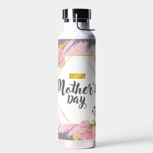 Botella De Agua Día de la Madre Feliz Personalizado (Izquierdo)