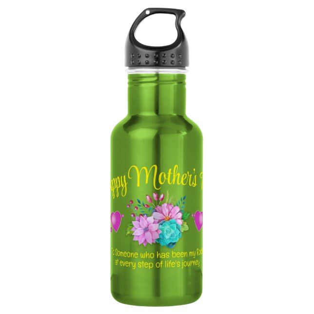 Botella De Agua Día de la MADRE monograma (Anverso)