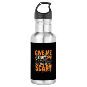 Botella De Agua Día de las Brujas Dame Caramelo Gato Espantoso
