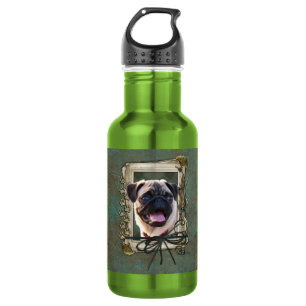 Botella De Agua Día de padres - patas de piedra - barro amasado