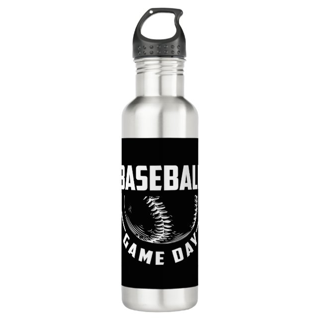Botella De Agua Día de partida de béisbol (Anverso)