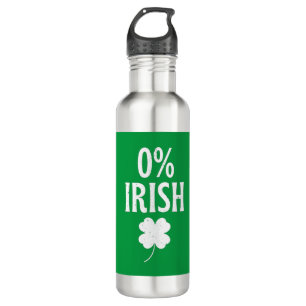 Botella De Agua Día de San Patricio 0% Irlandés