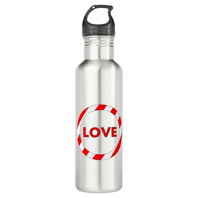 Botella De Agua Día de San Valentín de amor (Anverso)