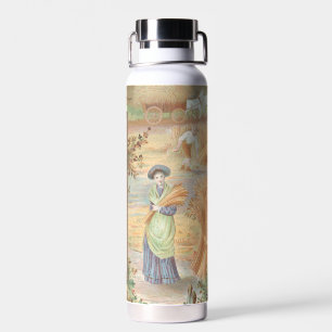 Botella De Agua Día de San Valentín Retro Vintage, paisaje rural d