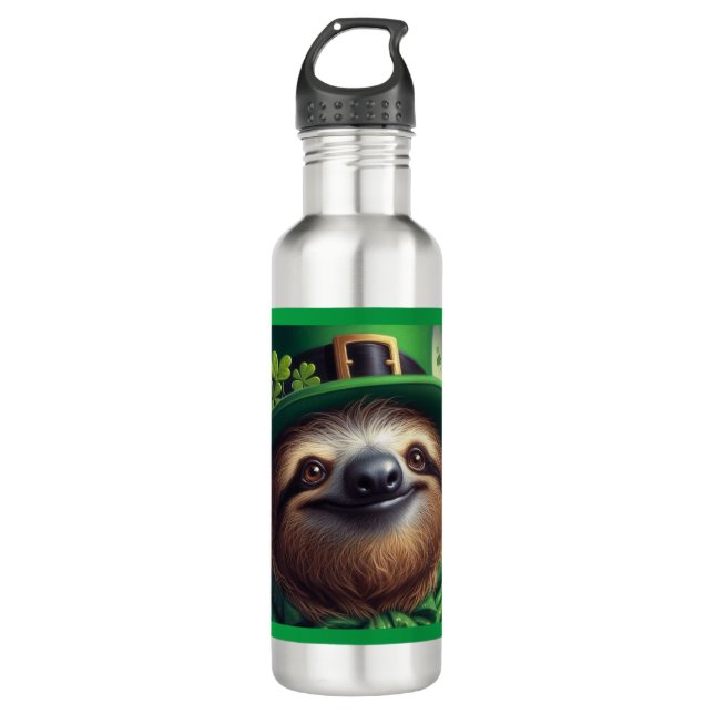 Botella De Agua Día de Sloth St Paddys (Anverso)