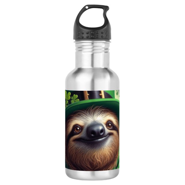 Botella De Agua Día de Sloth St Paddys (Anverso)