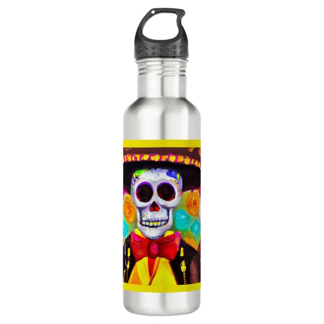 Botella De Agua Día del Muerto 2 (Anverso)