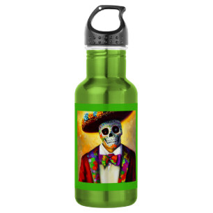 Botella De Agua Día del Muerto 3