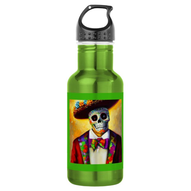 Botella De Agua Día del Muerto 3 (Anverso)