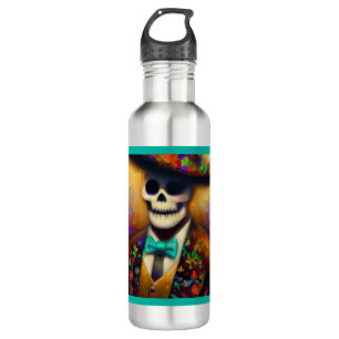 Botella De Agua Día del Muerto 4