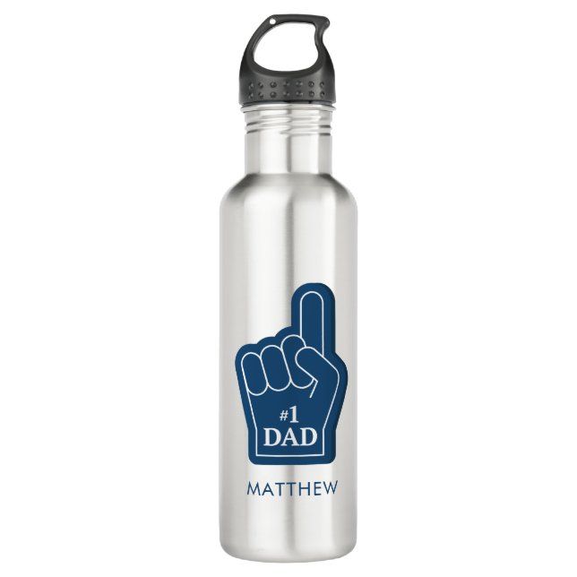 Botella De Agua Día del Padre Cumpleaños Keepsake Personalizado (Anverso)