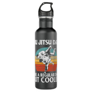 Botella De Agua Día del Padre masculino Jiu Jitsu Papá Entrena al 