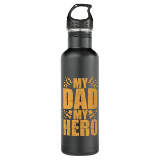 Botella De Agua Día del padre mi papá mi héroe