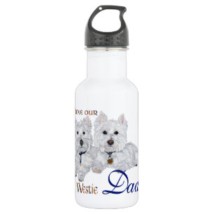 Botella De Agua Día del Padre Westie