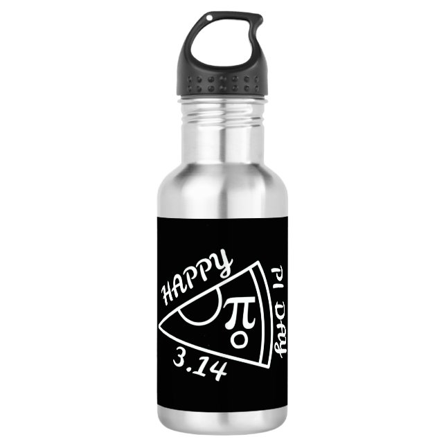 Botella De Agua Día del Pi Feliz Día Del Pi (Anverso)