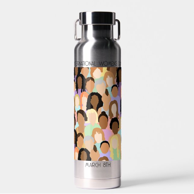 Botella De Agua Día Internacional de la Mujer - 8 de marzo (Delantero)