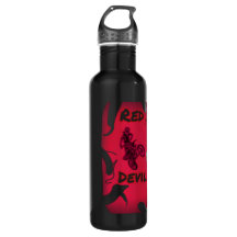 Botella de agua diablo rojo