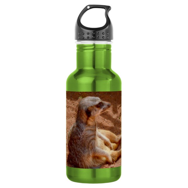 Botella De Agua Días Perezosos de Suricata, (Anverso)