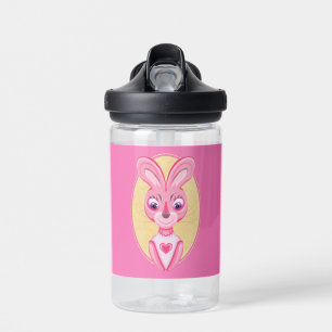 Botella De Agua Dibujo animado de conejita linda