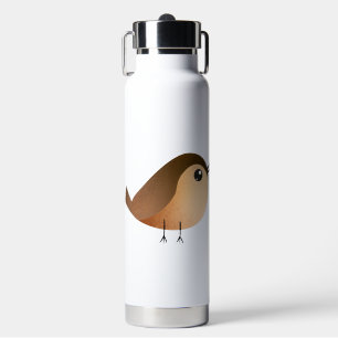 Botella De Agua Dibujo animado de pájaro gorrión lindo