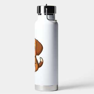 Botella De Agua Dibujo animado de perro beagle lindo amantes de pi