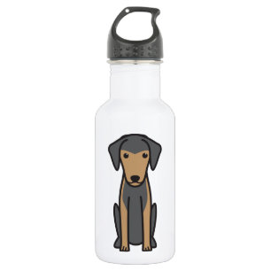 Botella De Agua Dibujo animado del perro de Harehound del Griego