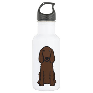 Botella De Agua Dibujo animado del perro de Irish Setter