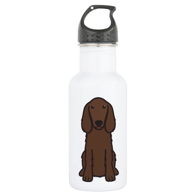 Botella De Agua Dibujo animado del perro de Irish Setter (Anverso)