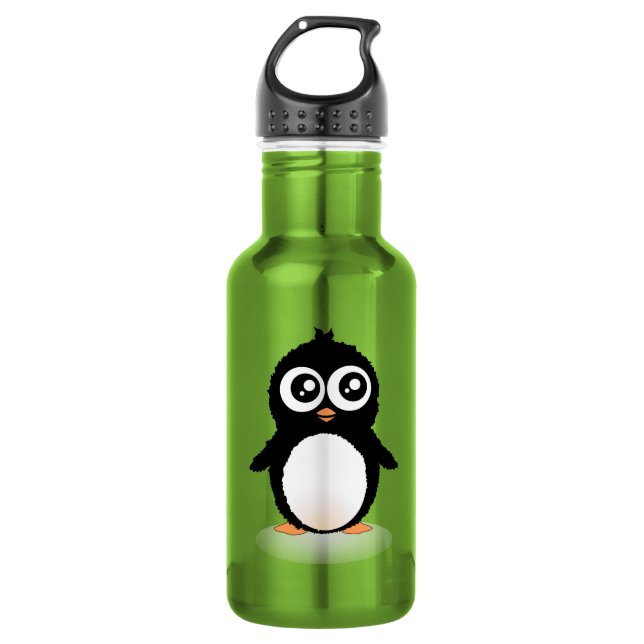 Botella De Agua Dibujo animado lindo del pingüino (Anverso)