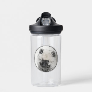 Botella De Agua Dibujo de cachorros de Keeshond - Arte de perros o