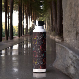 Botella De Agua Dibujo de elefantes