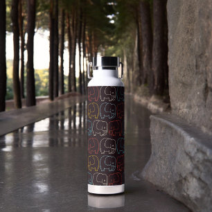 Botella De Agua Dibujo de elefantes