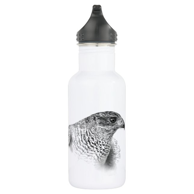Botella De Agua Dibujo de Goshawk (Derecha)