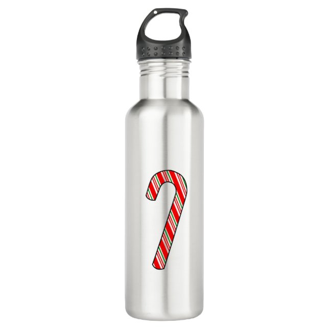 Botella De Agua Dibujo de Navidades de Candy Cane (Anverso)