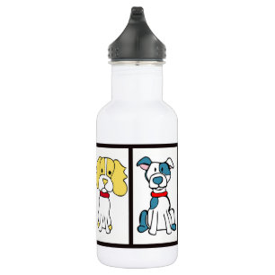 Botella De Agua Dibujo de perros